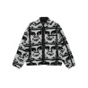 OBEY REPEATED SHERPA JACKET BLACK MULTI