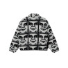 OBEY REPEATED SHERPA JACKET BLACK MULTI