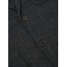 UNIVERSAL WORKS TWO BUTTON JACKET ANDERS UPCYCLED WOOL GREY