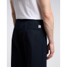 EDWIN WIDE TROUSERS COMPACT YARN LEFT HAND TWILL NAVY
