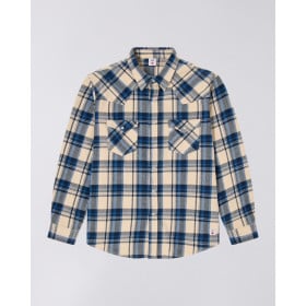 EDWIN WESTERN SHIRT NAVY BLUE