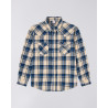 EDWIN WESTERN SHIRT NAVY BLUE
