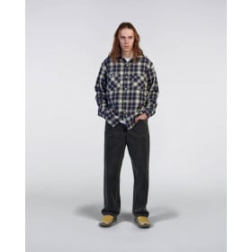 EDWIN WORK SHIRT NAVY GREEN