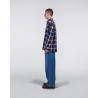 EDWIN WORK SHIRT NAVY RED
