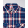 EDWIN WORK SHIRT NAVY RED