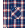EDWIN WORK SHIRT NAVY RED