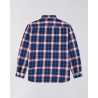 EDWIN WORK SHIRT NAVY RED
