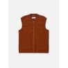 UNIVERSAL WORKS ZIP WAISTCOAT RUST