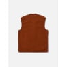 UNIVERSAL WORKS ZIP WAISTCOAT RUST
