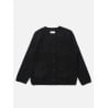 UNIVERSAL WORKS WOOL FLEECE CARDIGAN BLACK