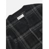 UNIVERSAL WORKS MOH CHECK FLEECE CARDIGAN GREY