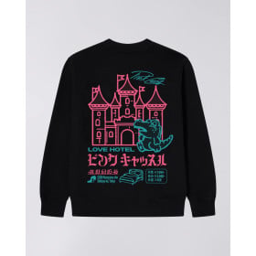 EDWIN PINK CASTLE SWEAT BLACK