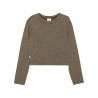 ELEMENT W' ICON CROP L/S DARK OLIVE