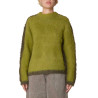 OBEY W' AURA CREW SWEATER LIME