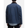 BARBOUR OS TRANSPORT WAX JACKET WASHED COBALT