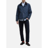 BARBOUR OS TRANSPORT WAX JACKET WASHED COBALT