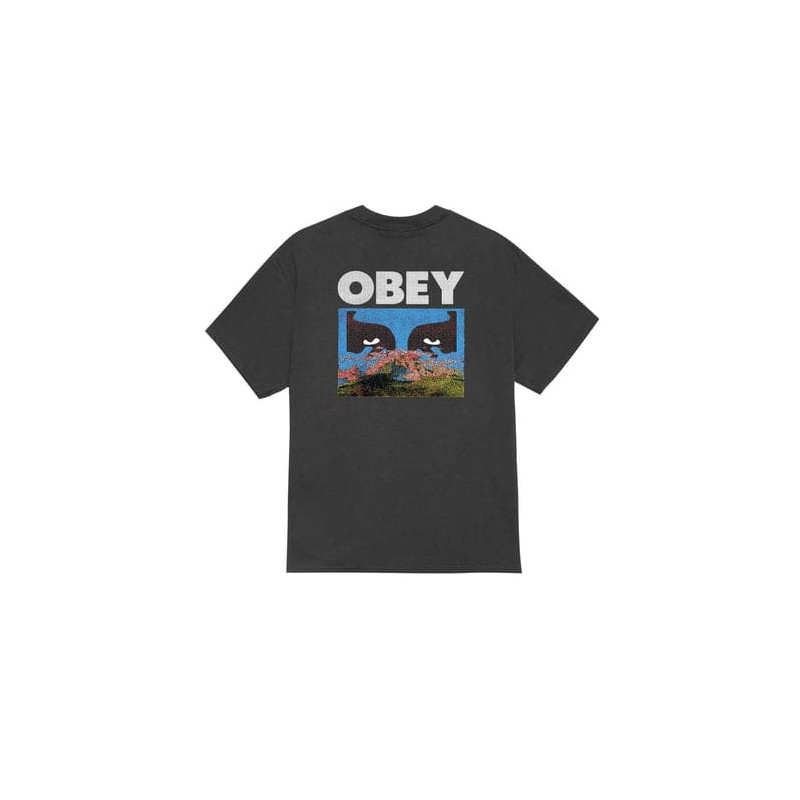 OBEY IN A DIFFERENT PLACE TEE VINTAGE BLACK