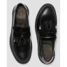 Dr. Martens Adrian Black Polished Smooth – Mocassins en Cuir Noir