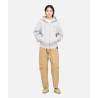 Sweatshirt Gramicci One Point Zip Heather Grey – Sweat Zippé Coton Homme