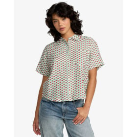 RVCA NAUTI SHIRT SKY BLUE W'