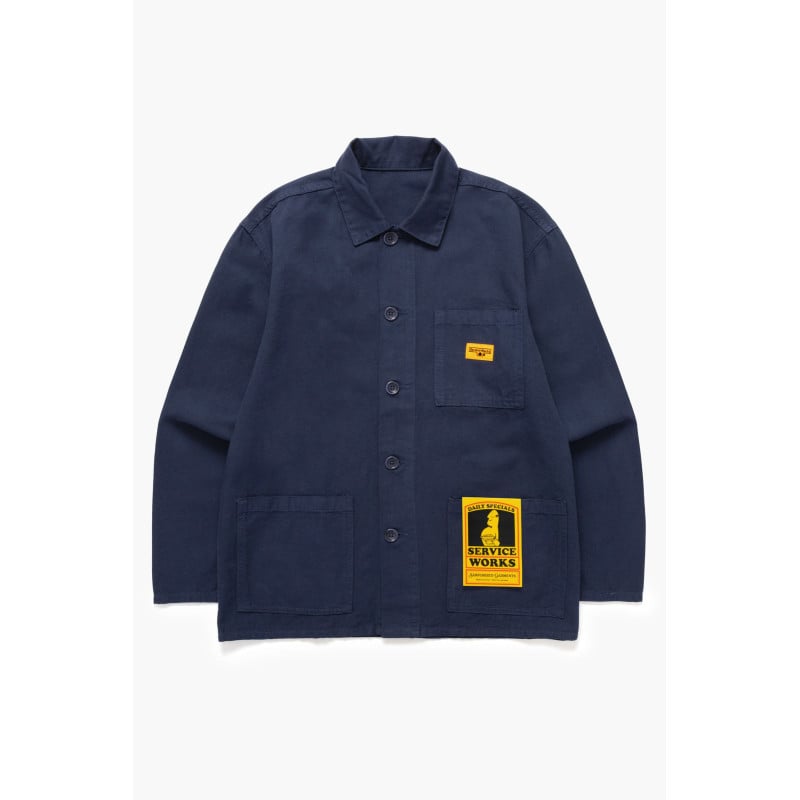 Service Works Canvas Chore Shirt Dark Navy – Surchemise Workwear