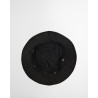 Barbour x Kaptain Sunshine Bucket Hat Noir – Bob Homme en Coton Ciré avec Cape Amovible