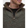 Pull Barbour New Tyne Half Zip Derby Tweed – Laine Homme, Style Classique et Confort