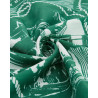 Bandana Barbour x Kaptain Sunshine – Accessoire Vert Homme, Style Vintage et Authentique