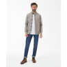 Barbour Patch Zip Jumper New Stone – Pull Zippé Homme en Laine Style Casual Chic