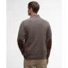 Barbour Patch Zip Jumper Dark Stone – Pull Zippé Homme en Laine Style Casual Chic