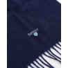 Barbour Écharpe Uni en Laine – Navy – Hiver Chic et Naturel