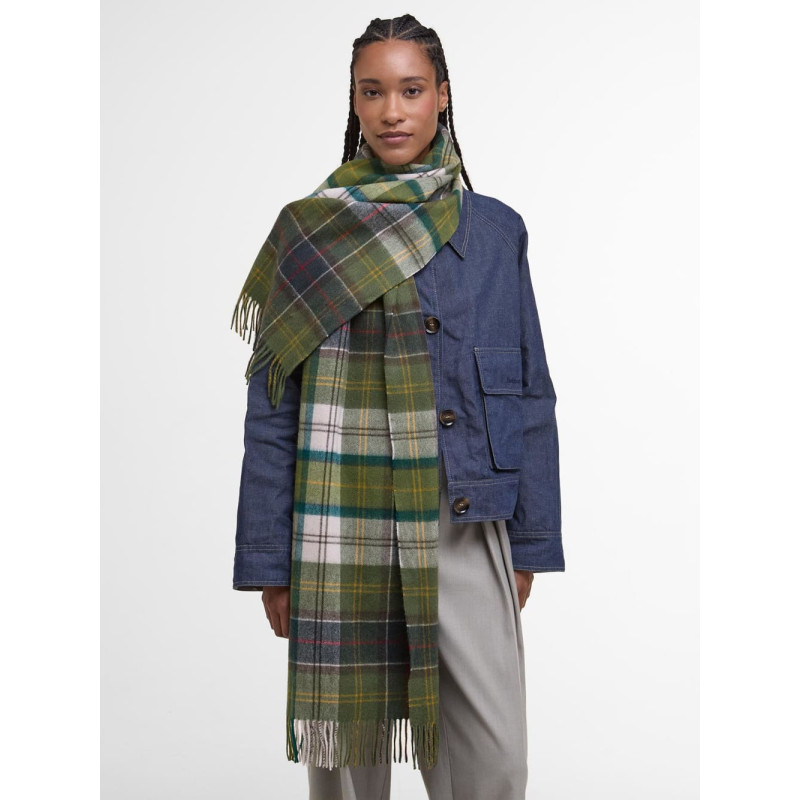 Écharpe Barbour Tartan Classic Ancient – Laine & Cachemire – Unisexe