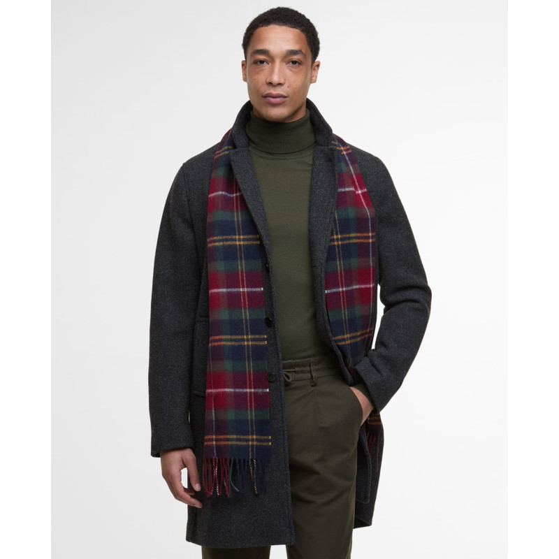 Écharpe Barbour en Laine et Cachemire – Motif Tartan Winterberry