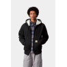 Carhartt WIP Active Sweat Jacket Black Stone Washed – Veste à Capuche Homme