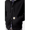 Carhartt WIP Active Sweat Jacket Black Stone Washed – Veste à Capuche Homme