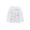 T-shirt manches longues OBEY Wild Free vintage blanc – Style streetwear libre et rétro