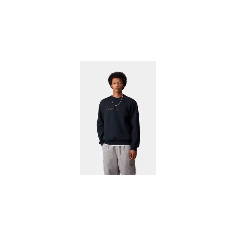 Carhartt WIP Sweat Deep Night Palisander — Sweat Col Rond premium