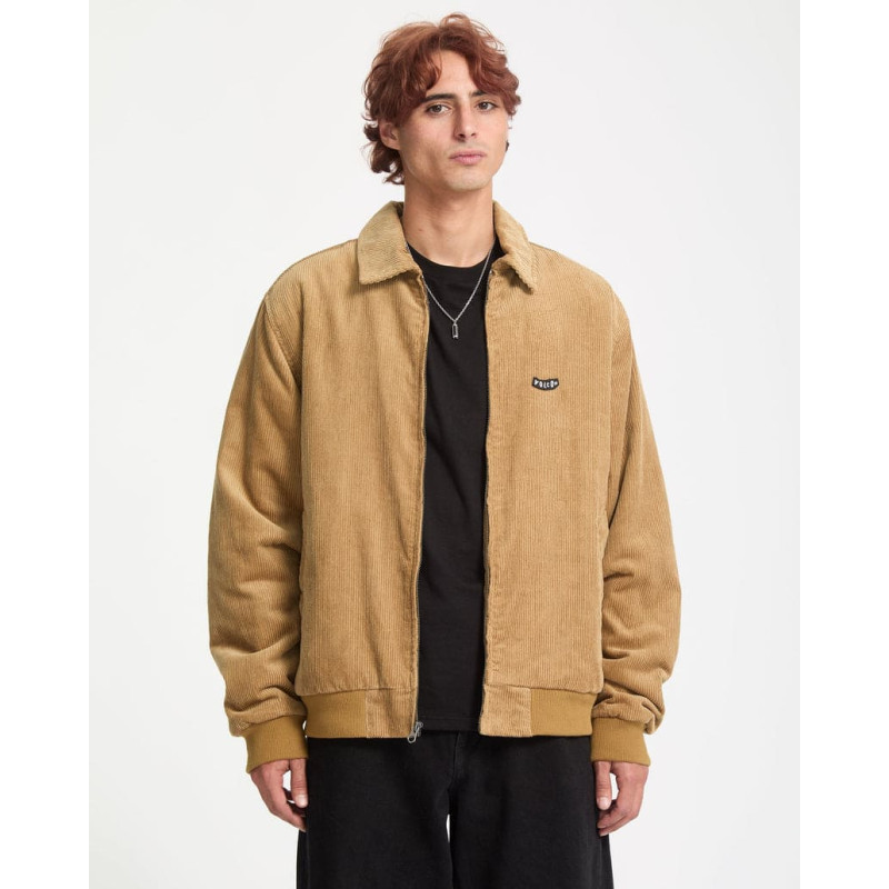 Volcom Kurtis Cord Jacket Ermine – Veste velours côtelé & fausse fourrure