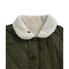 Veste Réversible TAION Military Olive/Crème – Duvet Léger et Chaud