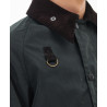 Barbour Spey Sage – Veste Cirée Homme Court en Coton Waxed