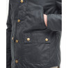 Veste Barbour Reelin Sage – Coton Ciré & Tartan Vintage Homme