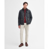 Veste Barbour Reelin Sage – Coton Ciré & Tartan Vintage Homme