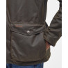 Veste Barbour Ogston Olive – Coton Ciré & Tartan Classique Homme