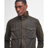 Veste Barbour Ogston Olive – Coton Ciré & Tartan Classique Homme