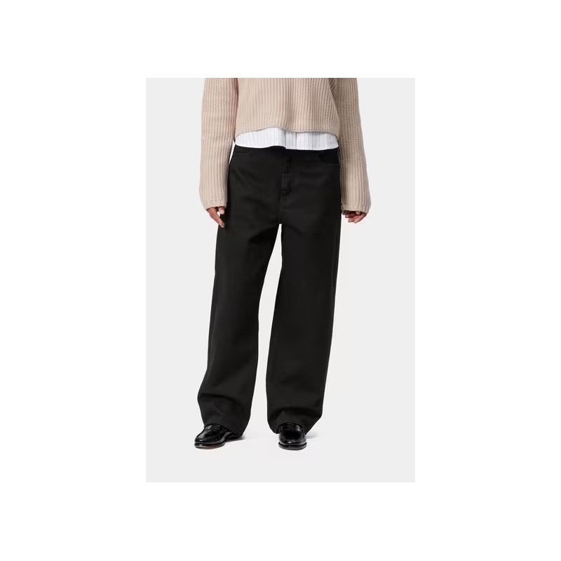 Pantalon Carhartt Brandon Black Rinsed – Denim Noir Délavé Durable