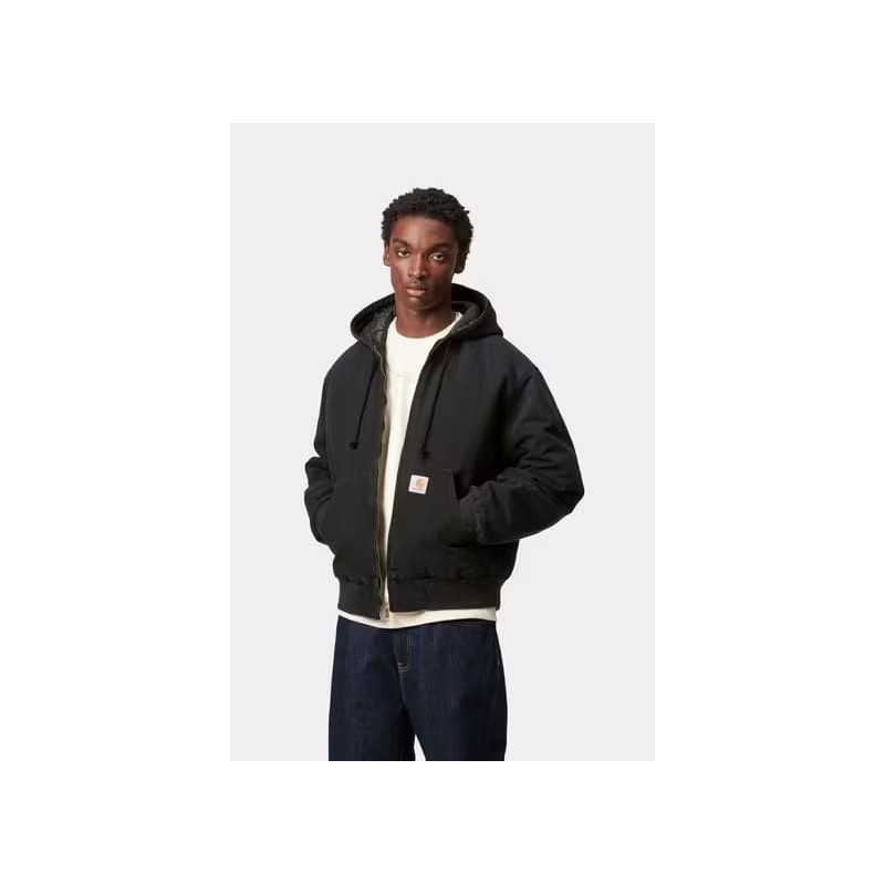 Carhartt WIP OG Active Jacket Black Stone Canvas – Veste Workwear Homme