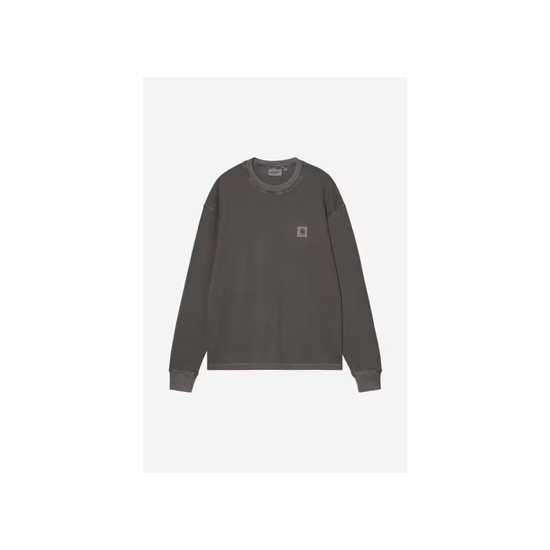 Carhartt WIP Vista Waffle L/S Noir – T-shirt épais homme