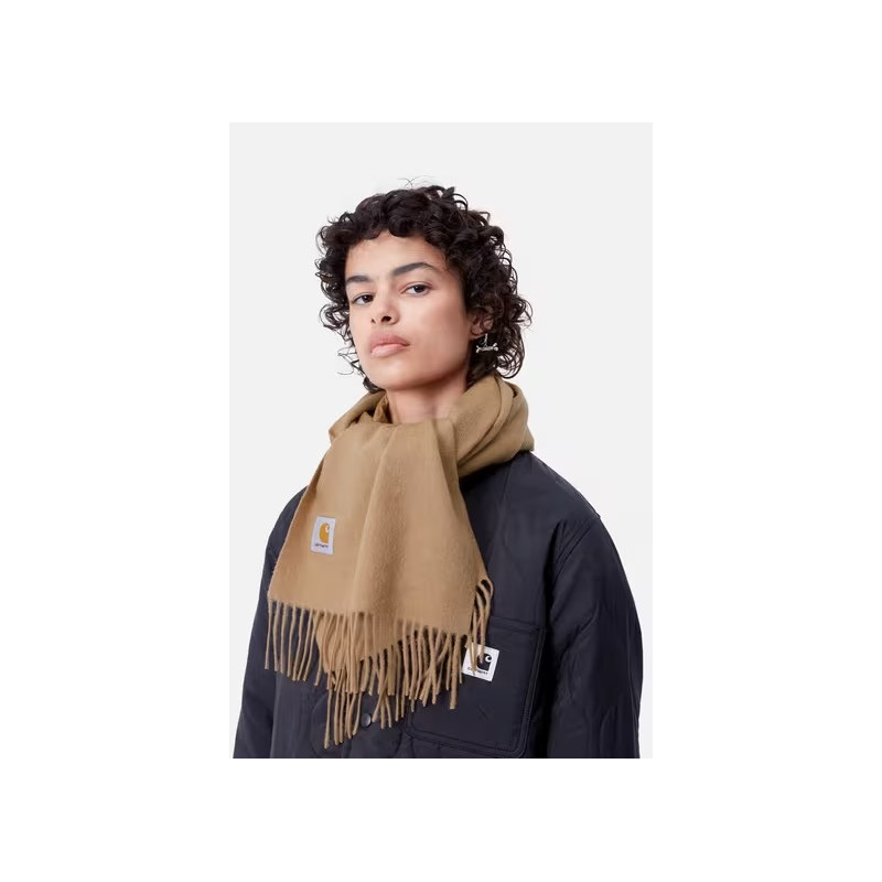 Carhartt WIP Clan Scarf Peanut – Écharpe laine 100 % hiver