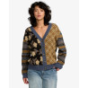 RVCA Lumen Cardigan Stone Blue – Cardigan coton homme