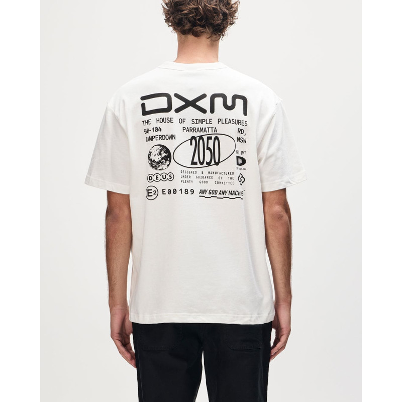 T-shirt Deus Ex Machina Committee Vintage White | Coupe Loose Unisexe
